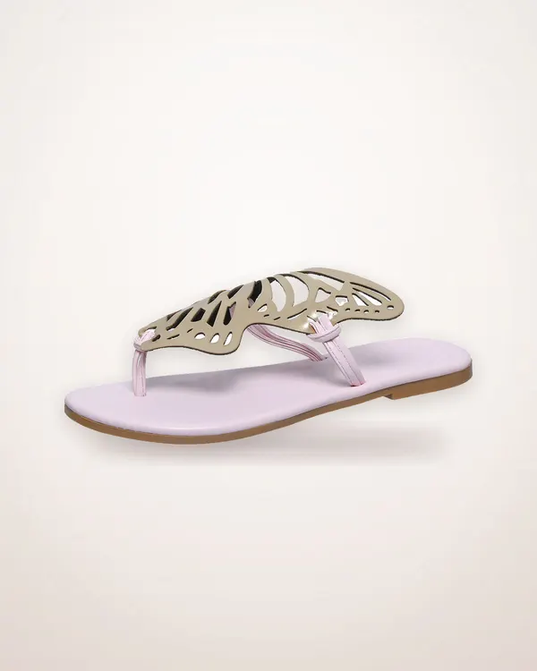 Hollow Butterfly Flat Sandals