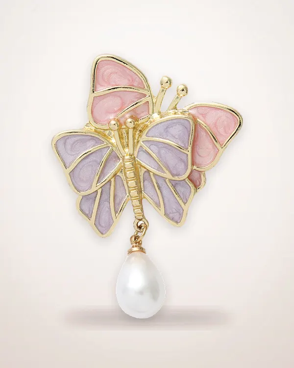 Electroplated Butterfly Brooch