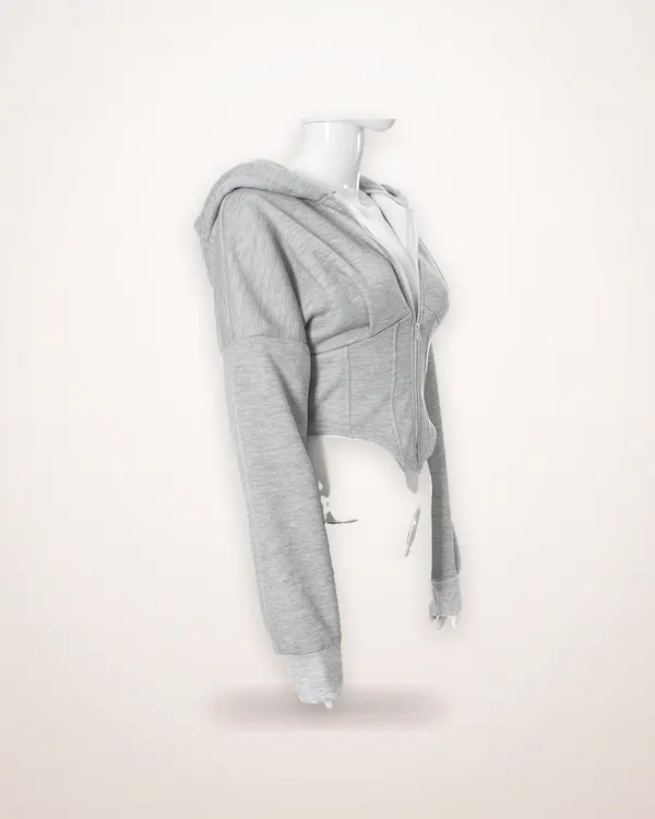 Slim Fit Zip Hoodie Cardigan
