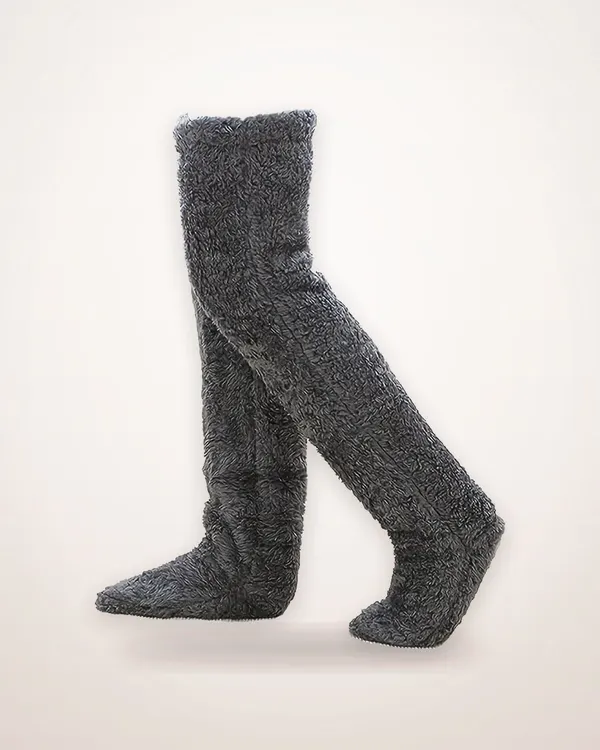Over-Knee Fuzzy Cotton Socks