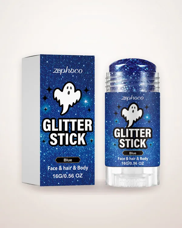 Blue Glitter Makeup Stick