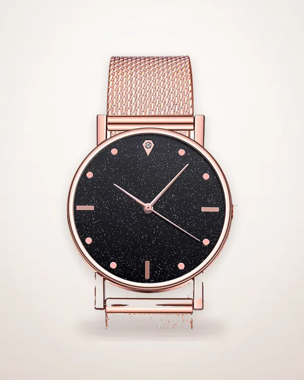 Round Silicone Strap Quartz Watch