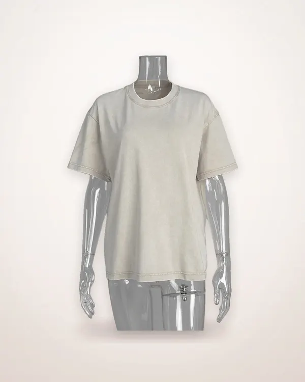Washed Distressed Relaxed T-Shirt