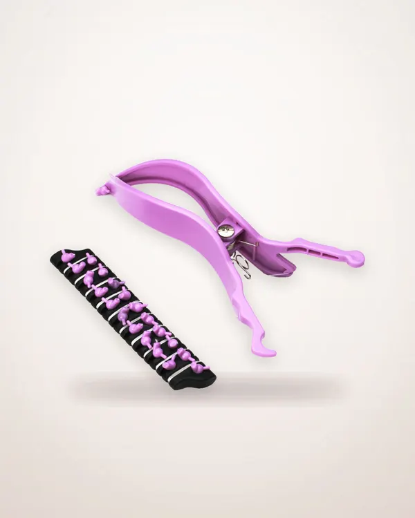 Purple Cotton Thread Facial Hair Remover