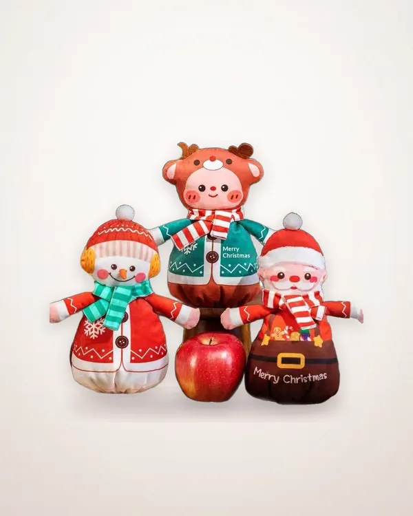 Apple-Shaped Cloth Gift Pouch