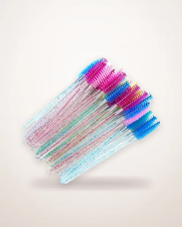 Crystal Handle Disposable Mascara Brushes, 50-Piece