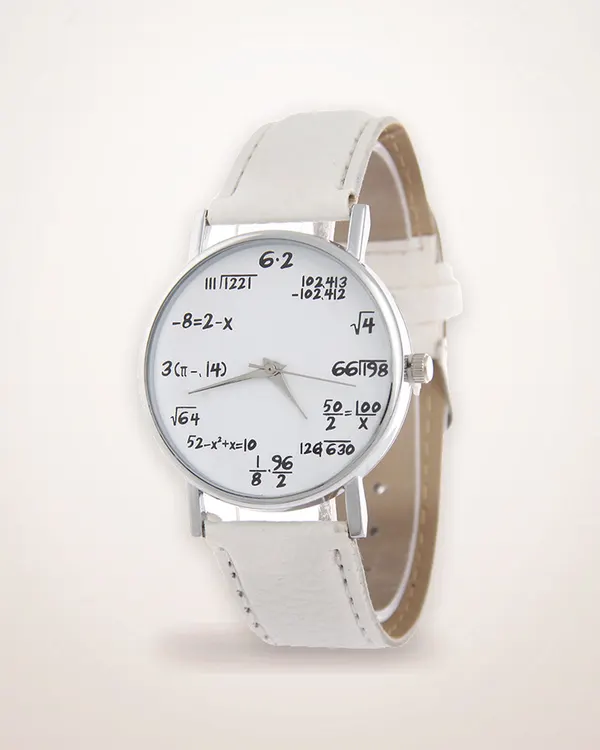 Slim Round Dial PU Strap Watch