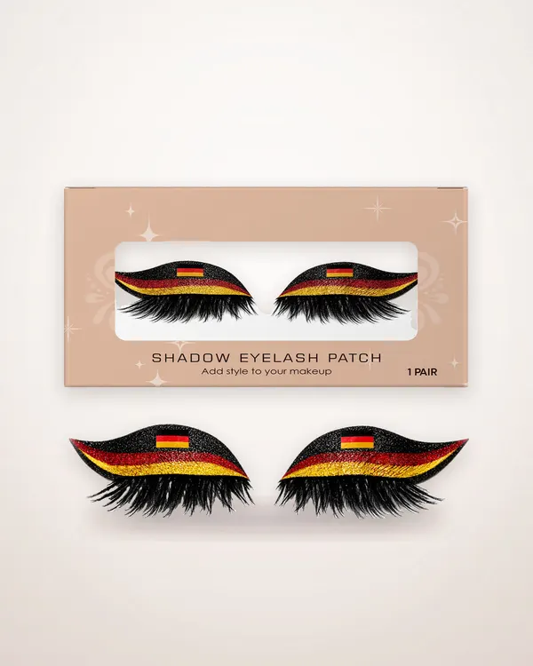German Flag False Eyelashes