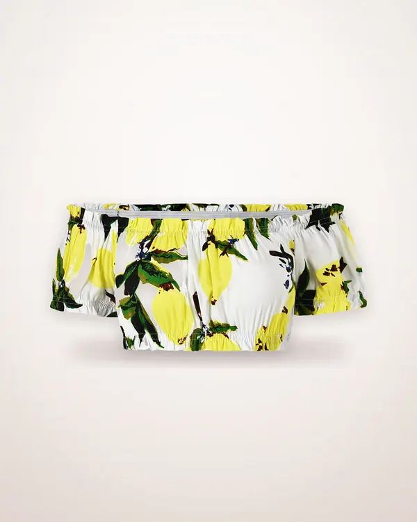 Printed Wrap-Front Camisole