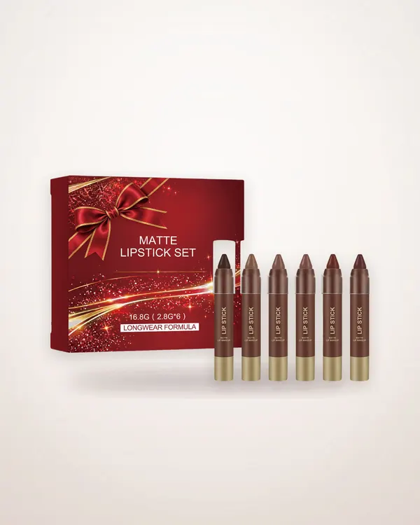 Six-Piece Christmas Lip Gloss Set
